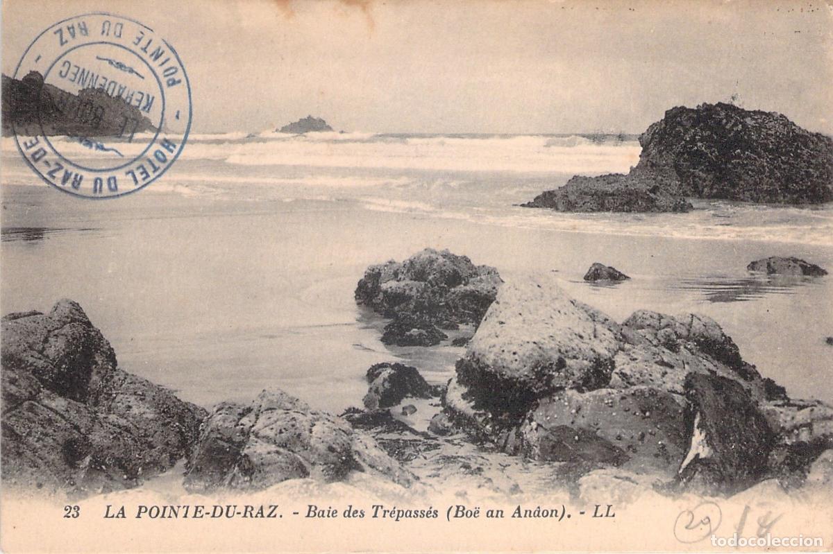 Cartoline: Postal de la Bah&iacute;a de los Difuntos en Pointe du Raz, Breta&ntilde;a, Francia