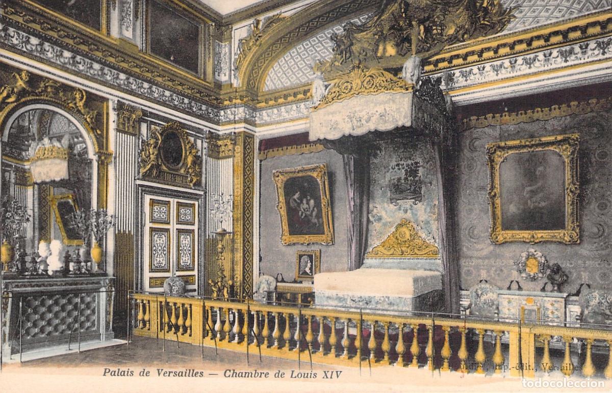 Cartoline: Postal del Palacio de Versalles, C&aacute;mara de Luis XIV