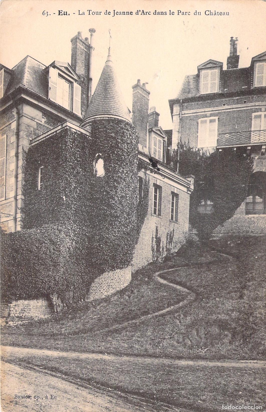 Cartoline: Postal de la Torre de Juana de Arco en el Castillo de Eu, Francia