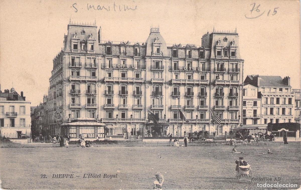 Postales: Postal de Dieppe Francia H&ocirc;tel Royal
