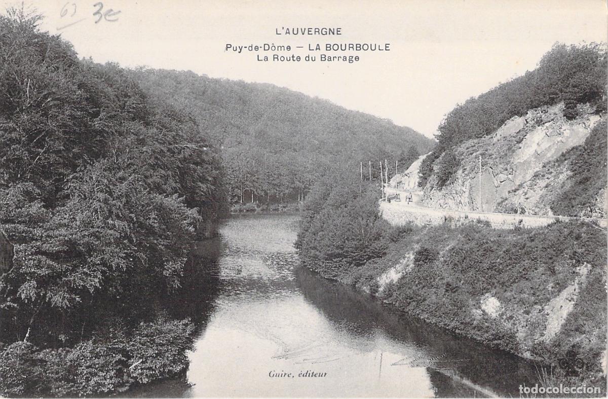 Postales: Postal de La Route du Barrage en La Bourboule, Puy-de-Dome