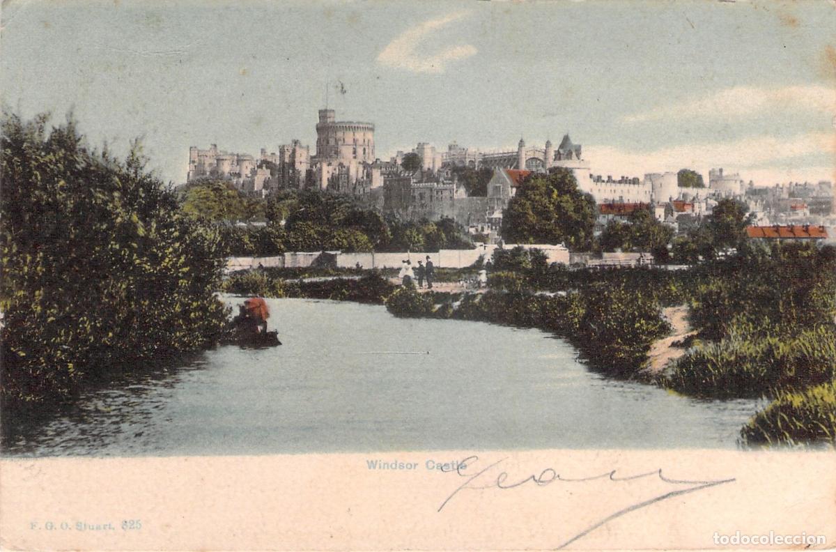 Postales: Postal del Castillo de Windsor y el R&iacute;o T&aacute;mesis