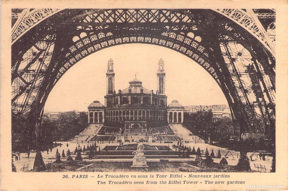 Postkarten: Postal de Paris: El Trocadero visto desde la Torre Eiffel
