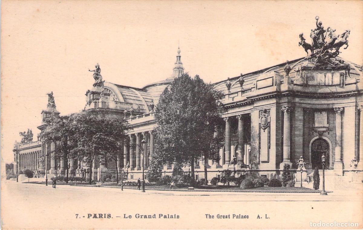 Postais: Postal de Par&iacute;s, Grand Palais, vista arquitect&oacute;nica