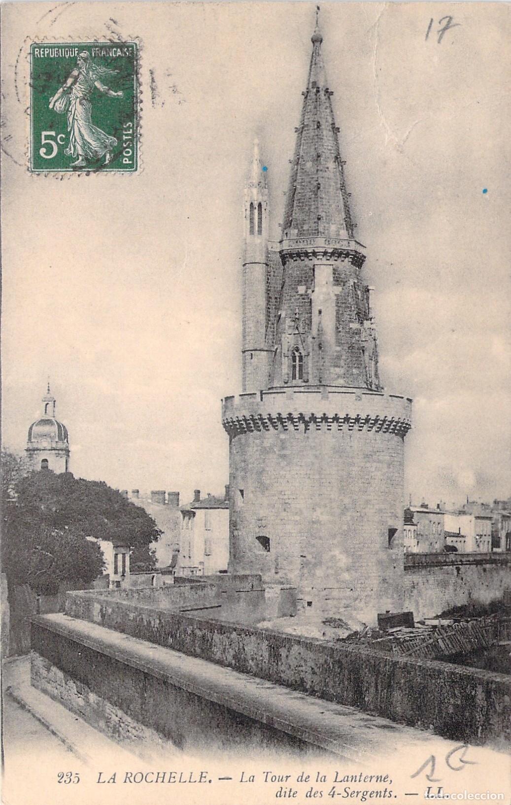 Postkarten: Postal de la Tour de la Lanterne en La Rochelle Francia