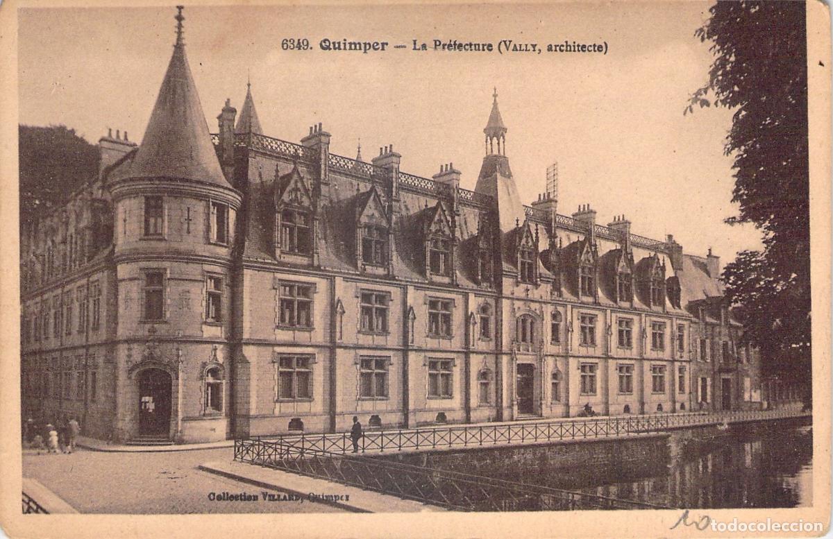 Postais: Postal de la Prefectura de Quimper, Francia