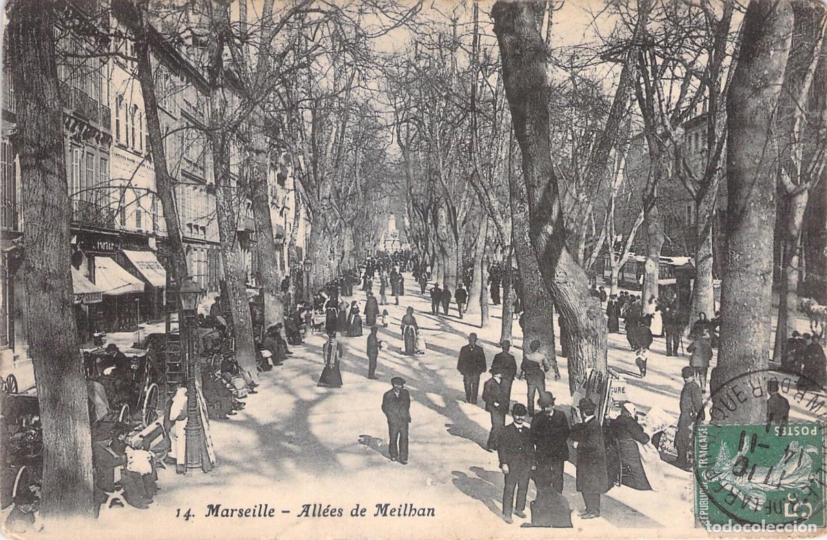 Postkarten: Postal de las All&eacute;es de Meilhan en Marsella