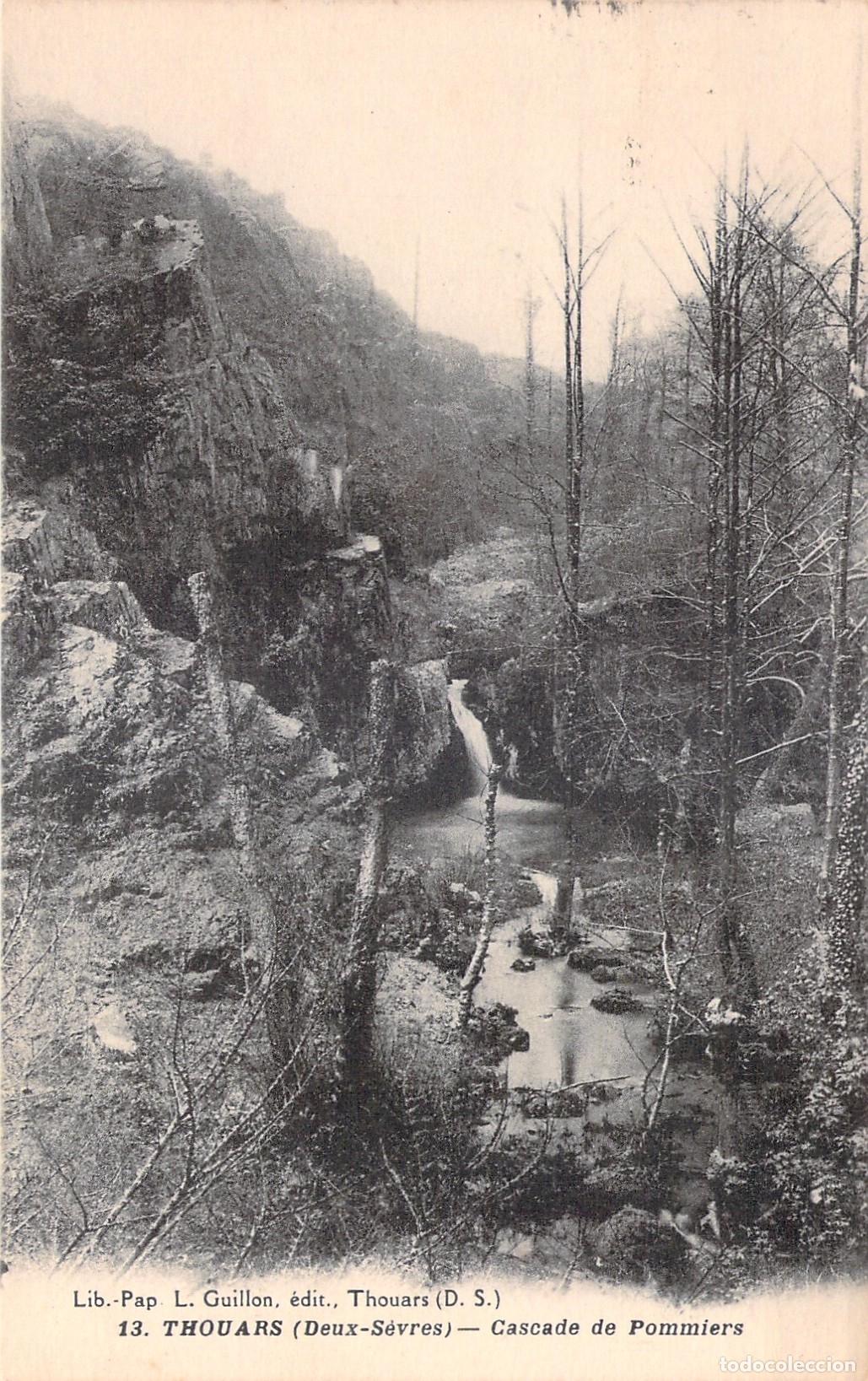 Postais: Postal de la Cascada de Pommiers en Thouars, Francia