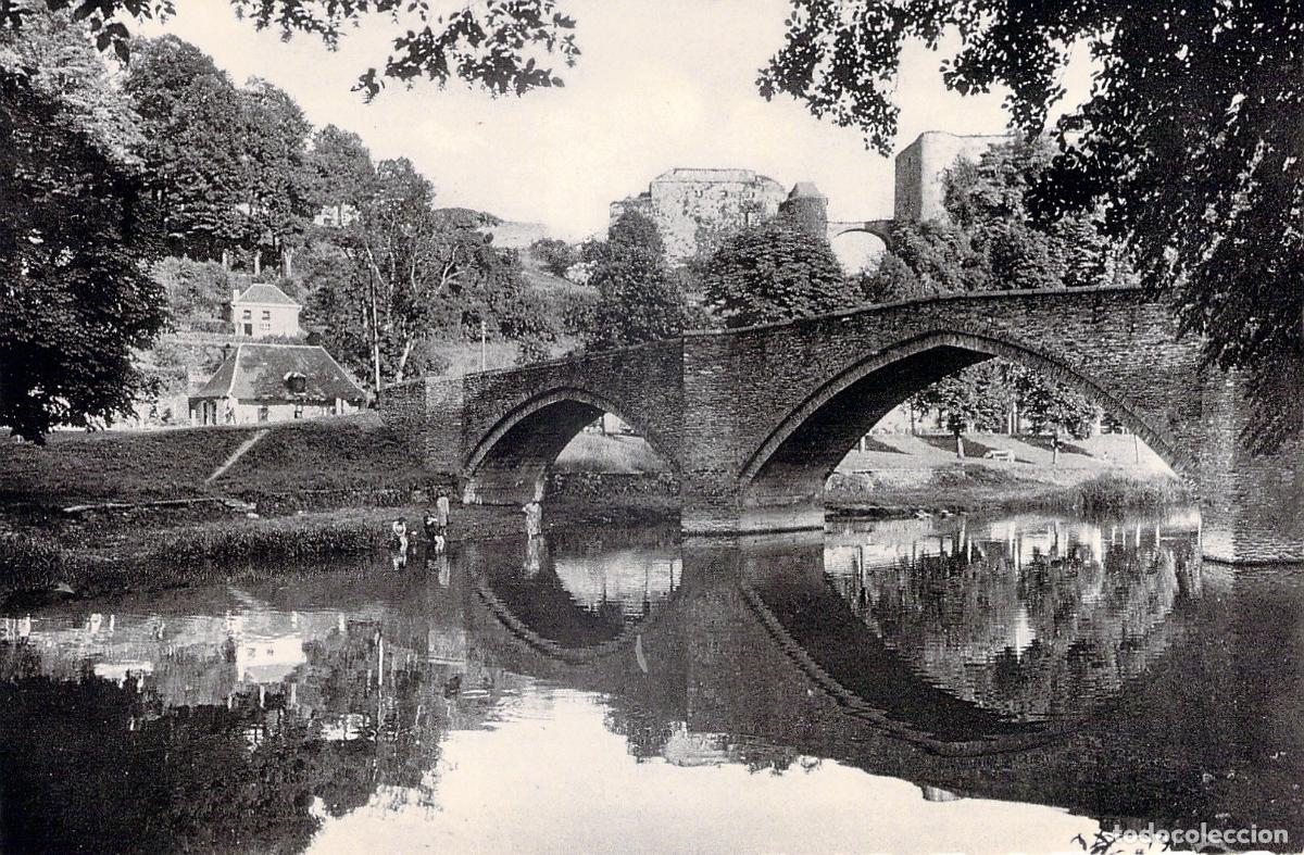 Postais: Postal de Bouillon, B&eacute;lgica, Puente de Cordemoy y Castillo