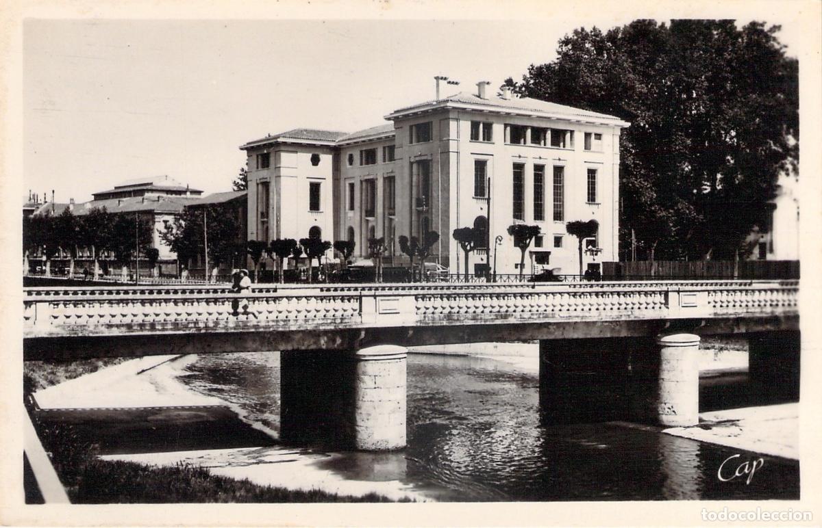Postais: Postal de la C&aacute;mara de Comercio en Perpignan Francia