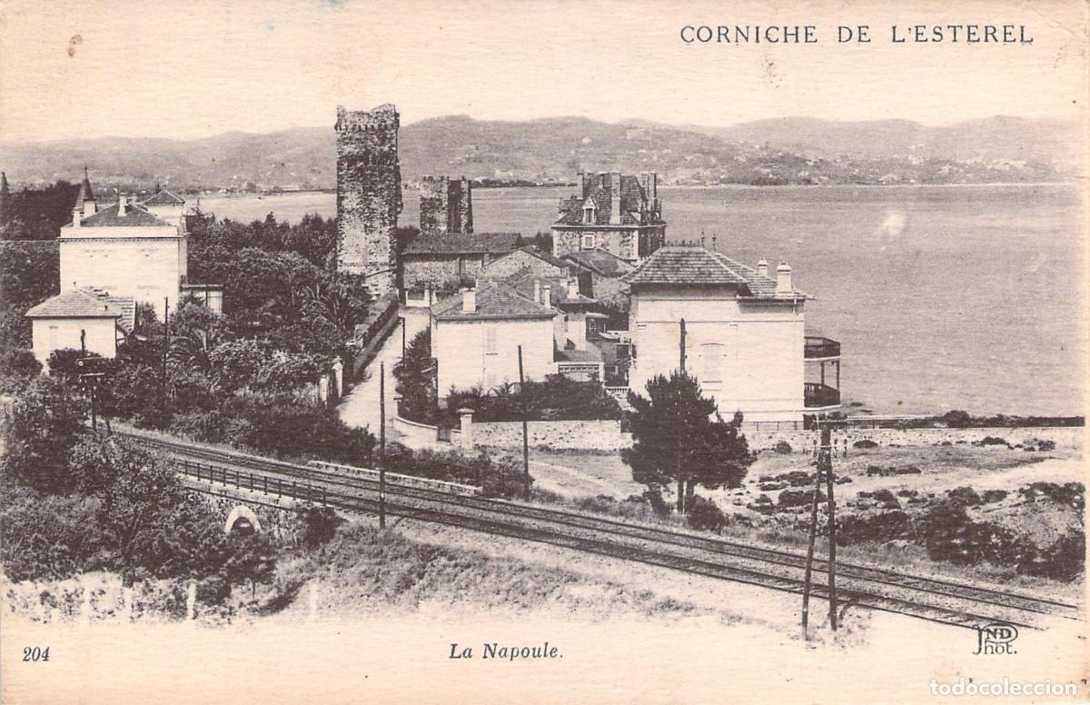 Cartoline: Postal de La Napoule y el Ch&acirc;teau en la Corniche de l'Esterel, Francia