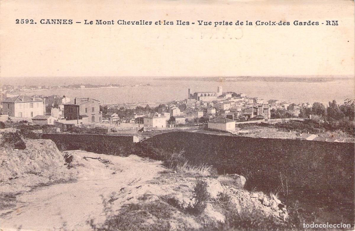 Cartoline: Postal de Cannes: Vista del Mont Chevalier desde Croix-des-Gardes