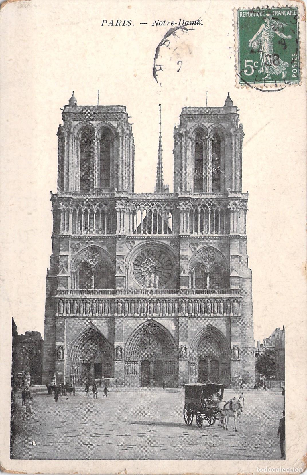 Postcards: Postal de la Catedral de Notre-Dame en Par&iacute;s