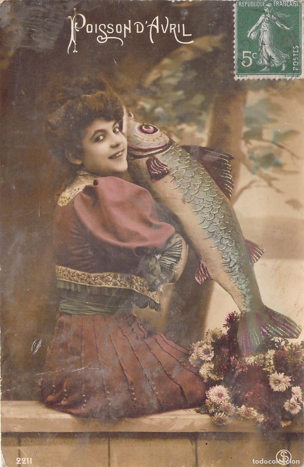 Cartes Postales: Postal antigua de Poisson d'Avril en Francia