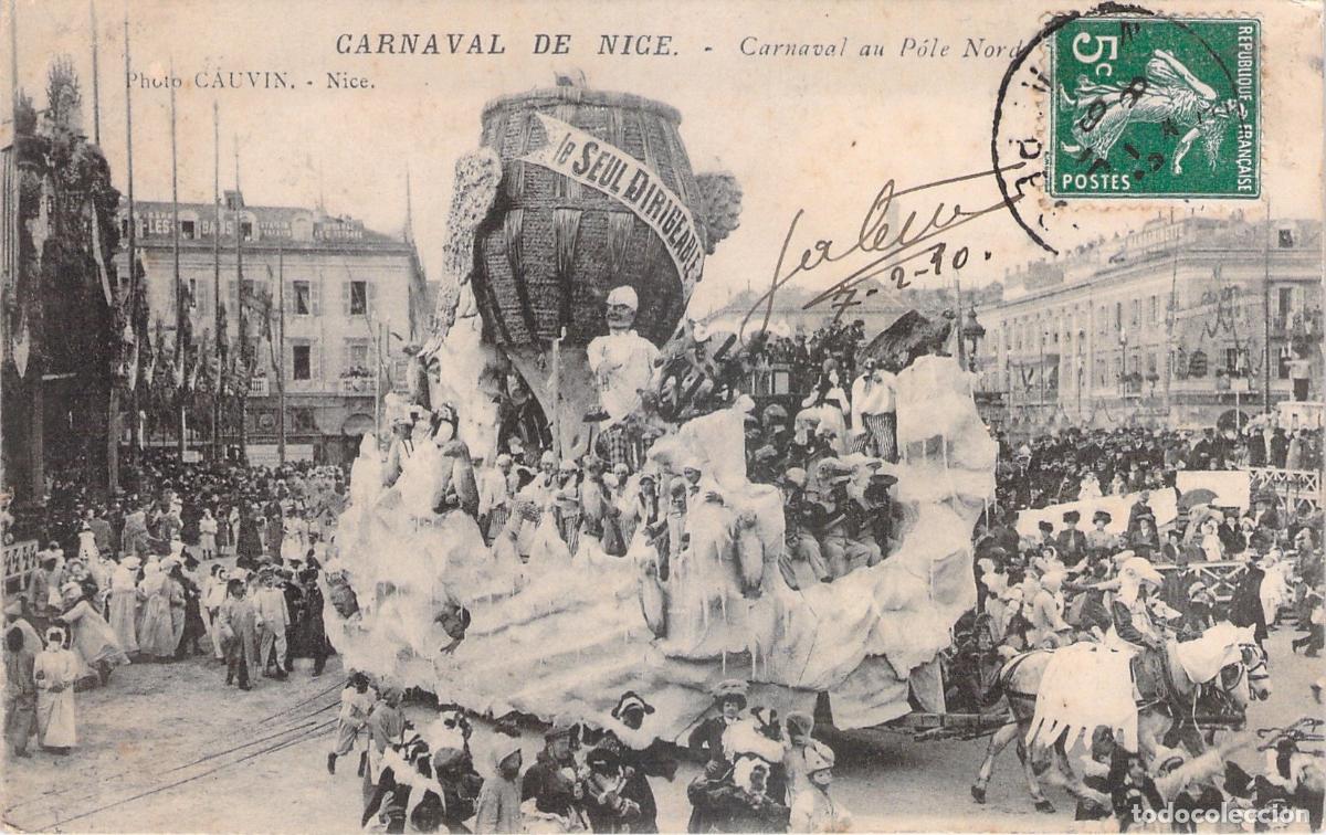 Postales: Postal Carnaval de Niza Francia Desfile de Carrozas