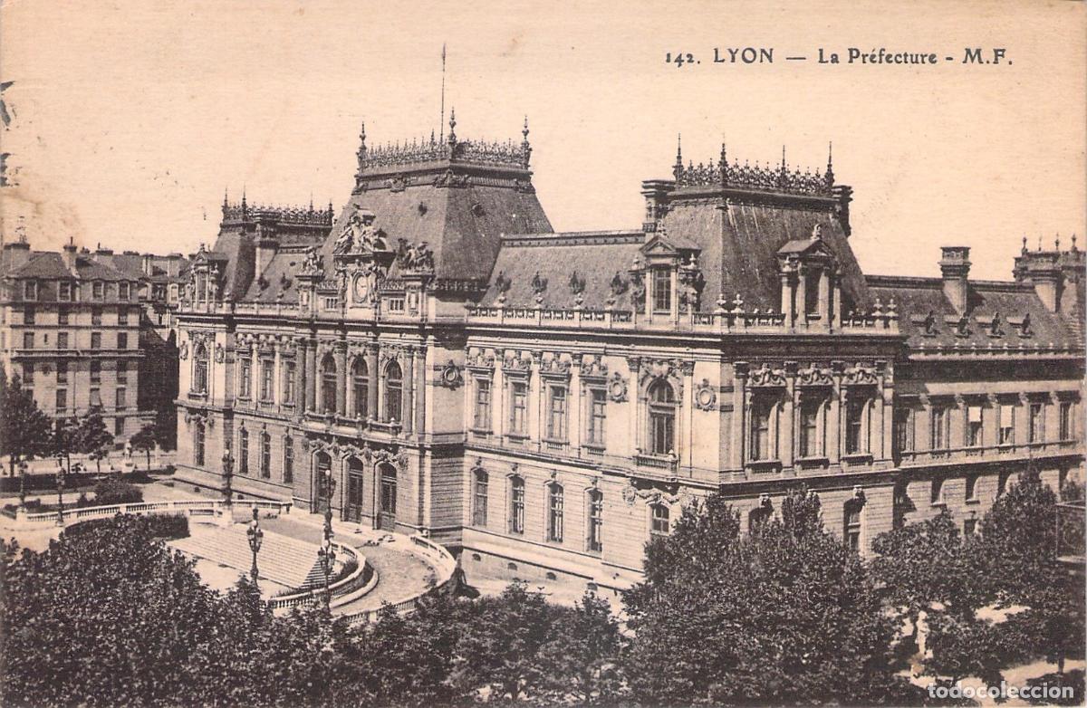 Cartoline: Postal de la Prefectura de Lyon en Francia