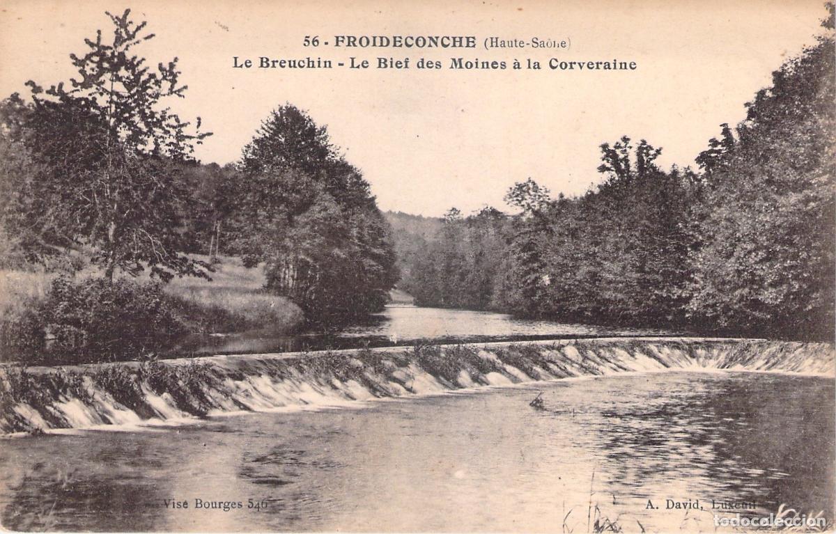 Postkarten: Postal de Froideconche: Le Breuchin y el Bief des Moines