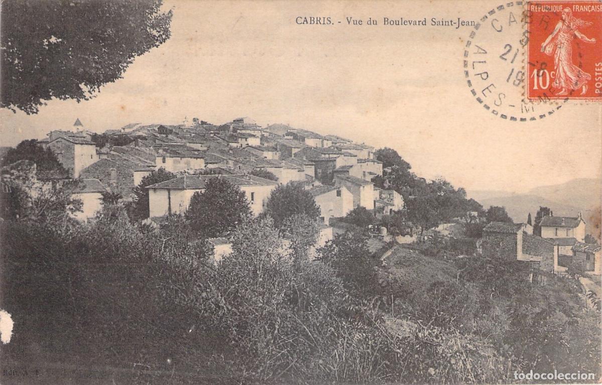 Postkarten: Postal de Cabris Vista del Bulevar Saint-Jean