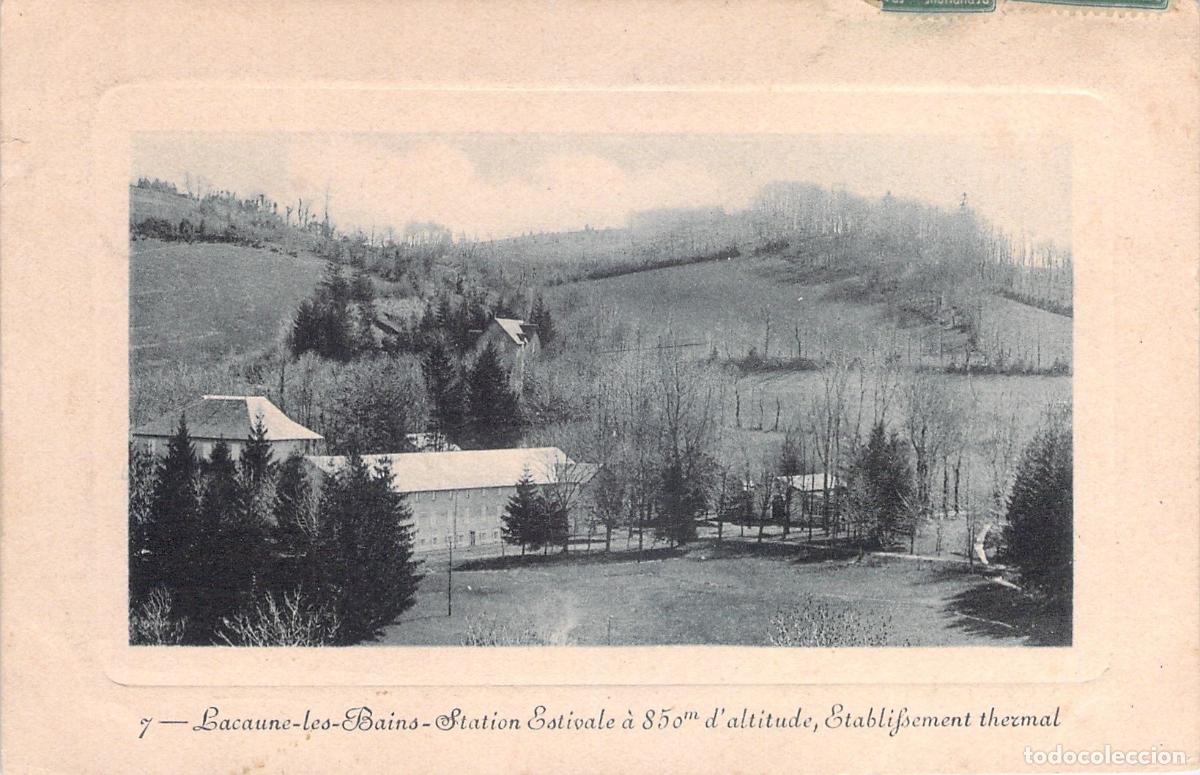 Postkarten: Postal de Lacaune-les-Bains Estaci&oacute;n Termal Francia