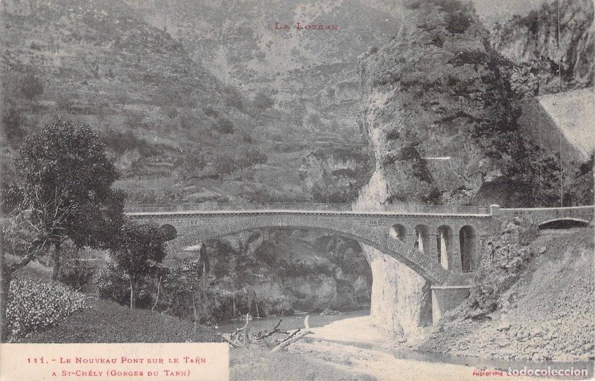 Postkarten: Postal del Puente sobre el r&iacute;o Tarn en St-Ch&eacute;ly, Loz&egrave;re