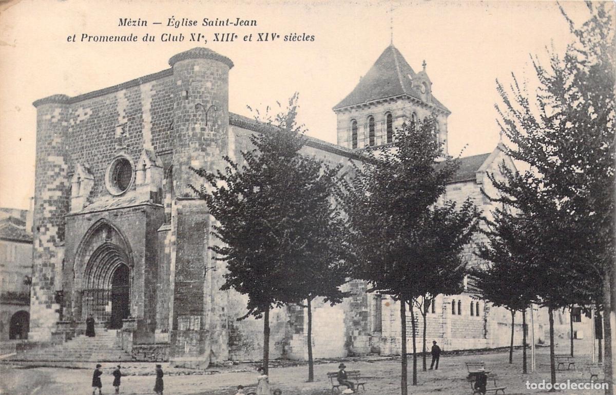 Postkarten: Postal de la Iglesia Saint-Jean en M&eacute;zin, Francia