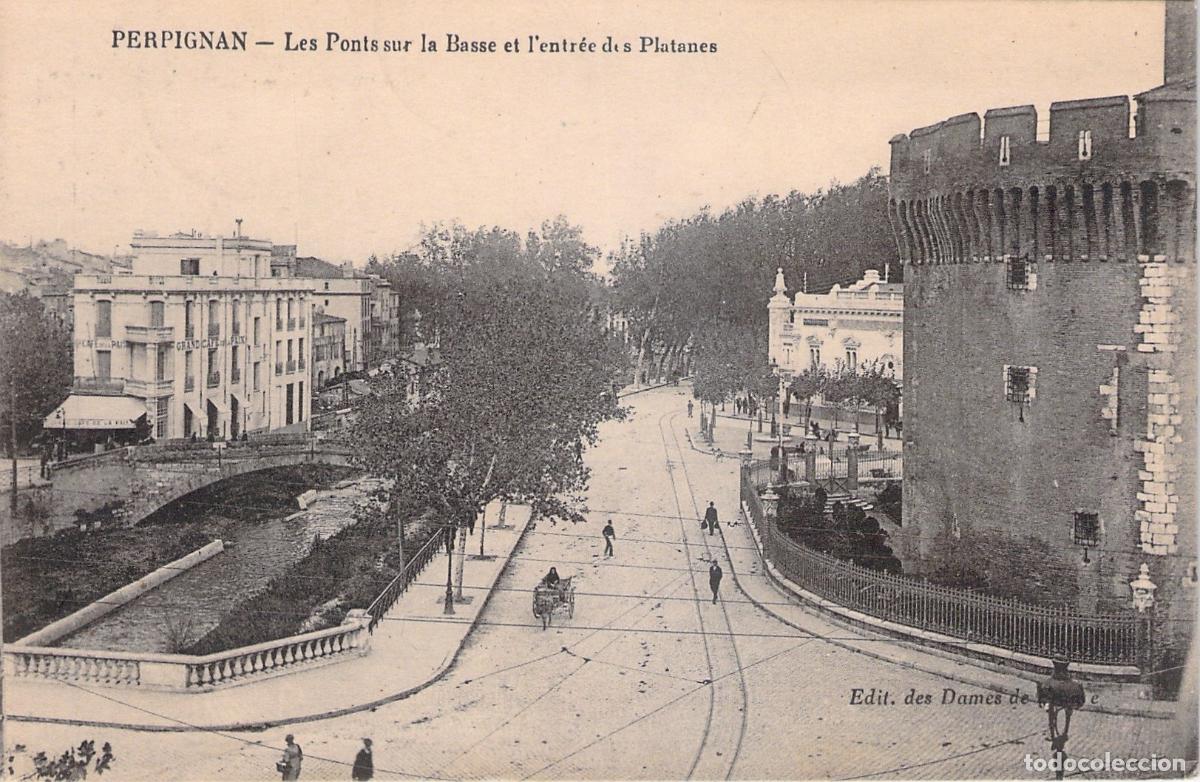 Postkarten: Postal de Perpignan Francia Rio Basse y Le Castillet
