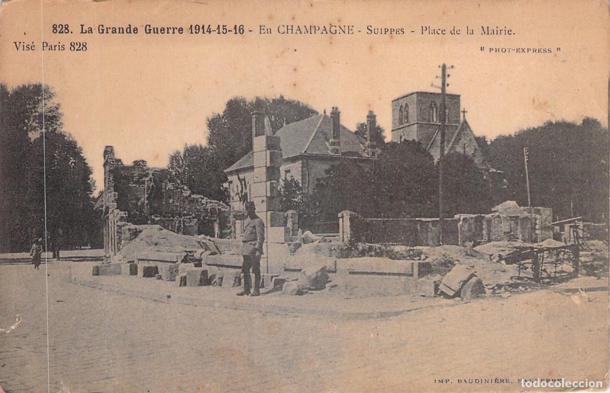 Postales: Postal de Suippes durante la Primera Guerra Mundial
