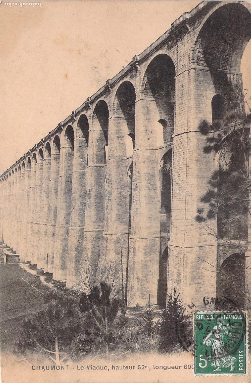 Postales: Postal del Viaducto de Chaumont en Francia