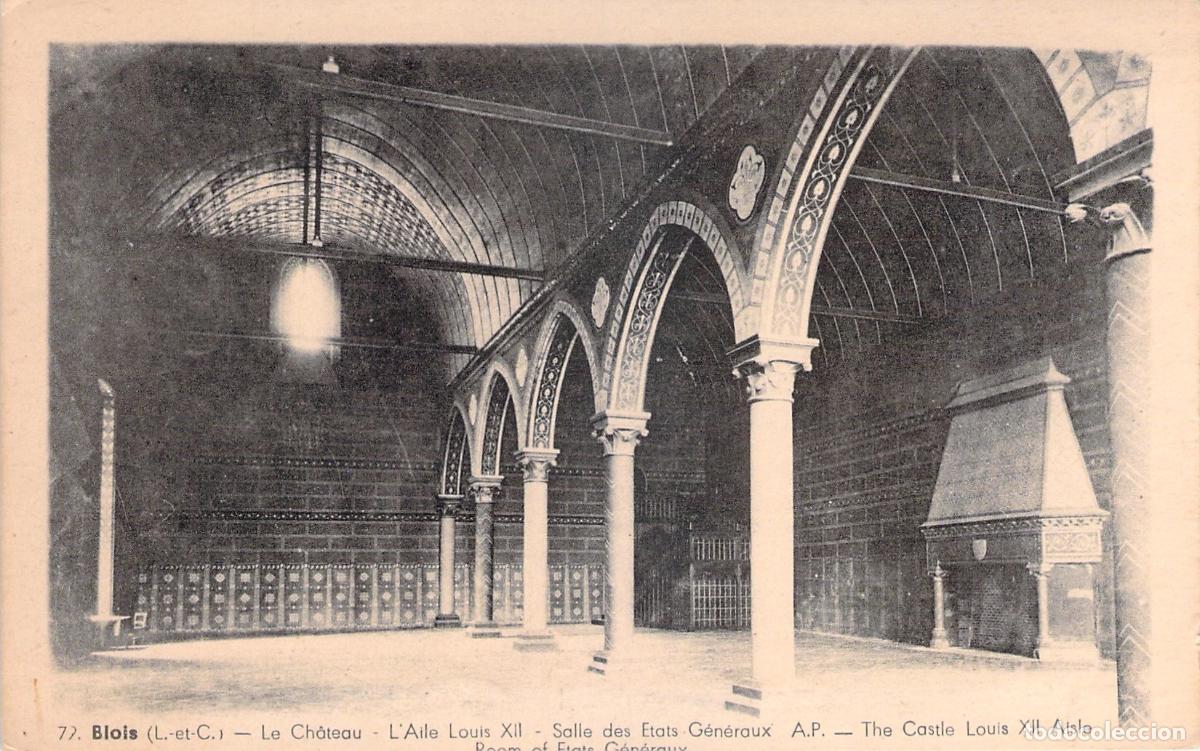 Postkarten: Postal del Sal&oacute;n de los Estados Generales en el Castillo de Blois