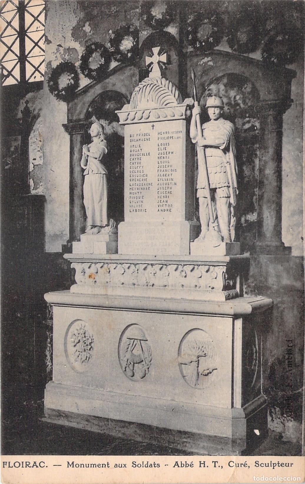 Postkarten: Postal de Monumento a los Soldados en Floirac, Francia