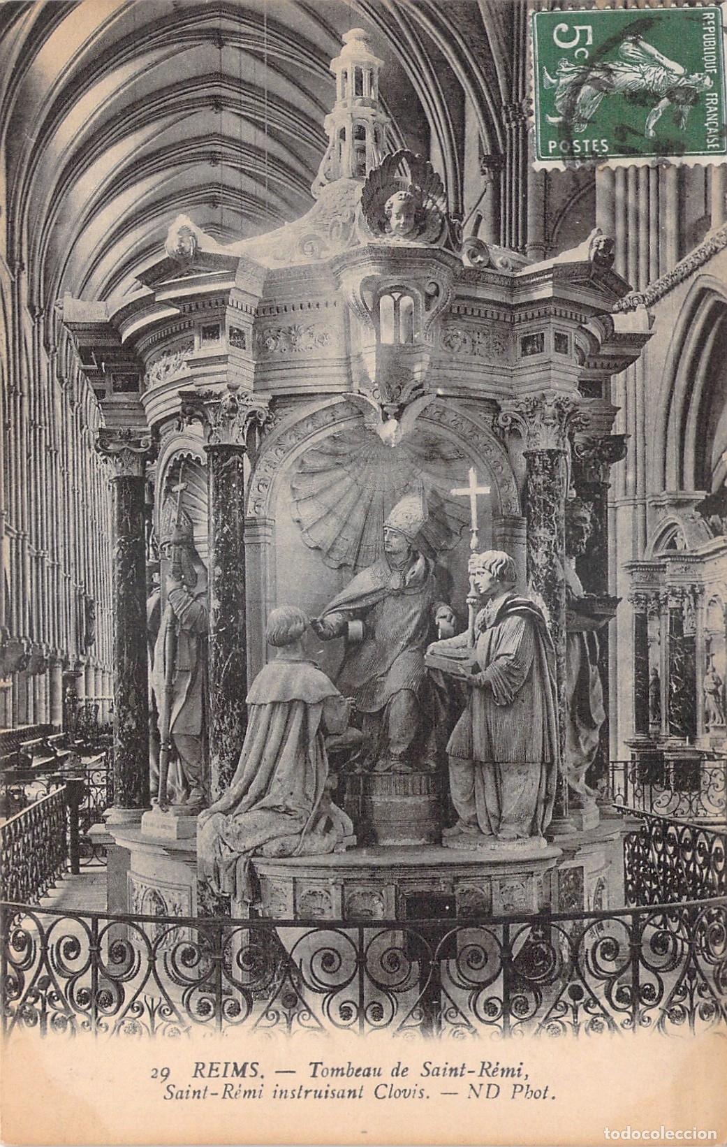 Postkarten: Postal de la Tumba de Saint-Remi en la Catedral de Reims