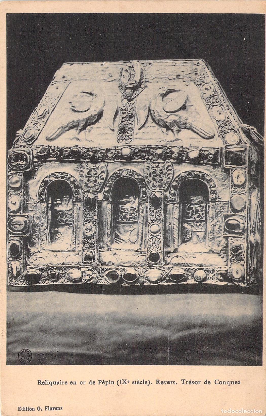 Postales: Postal del Relicario de Oro de Pepin en Conques