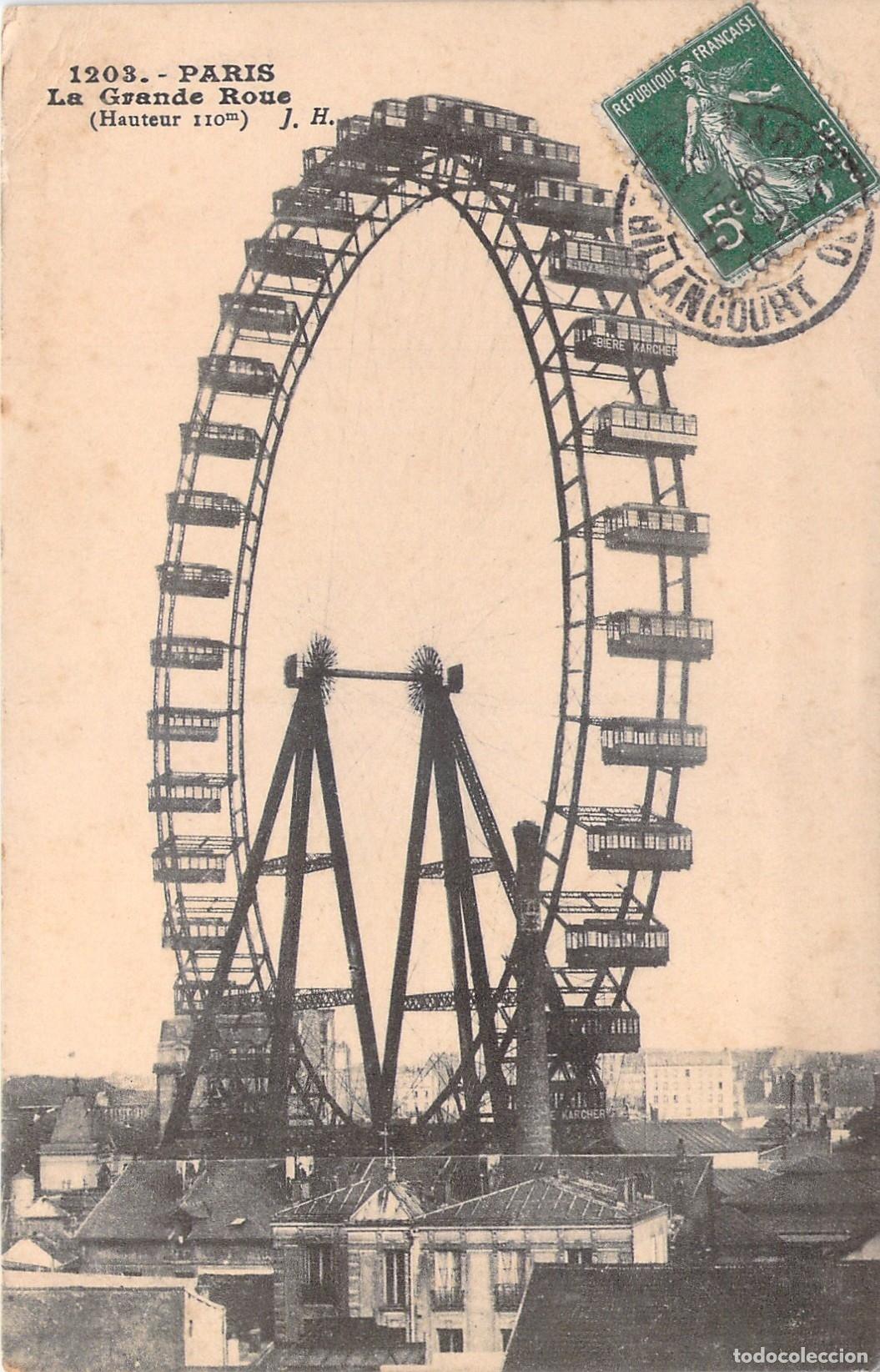 Cartes Postales: Postal de la famosa Grande Roue de Paris