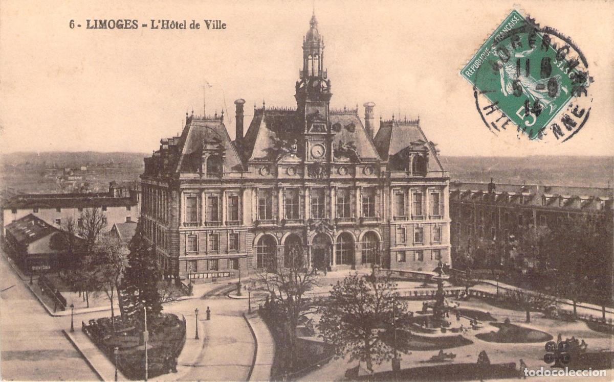 Cartes Postales: Postal de Limoges: El H&ocirc;tel de Ville