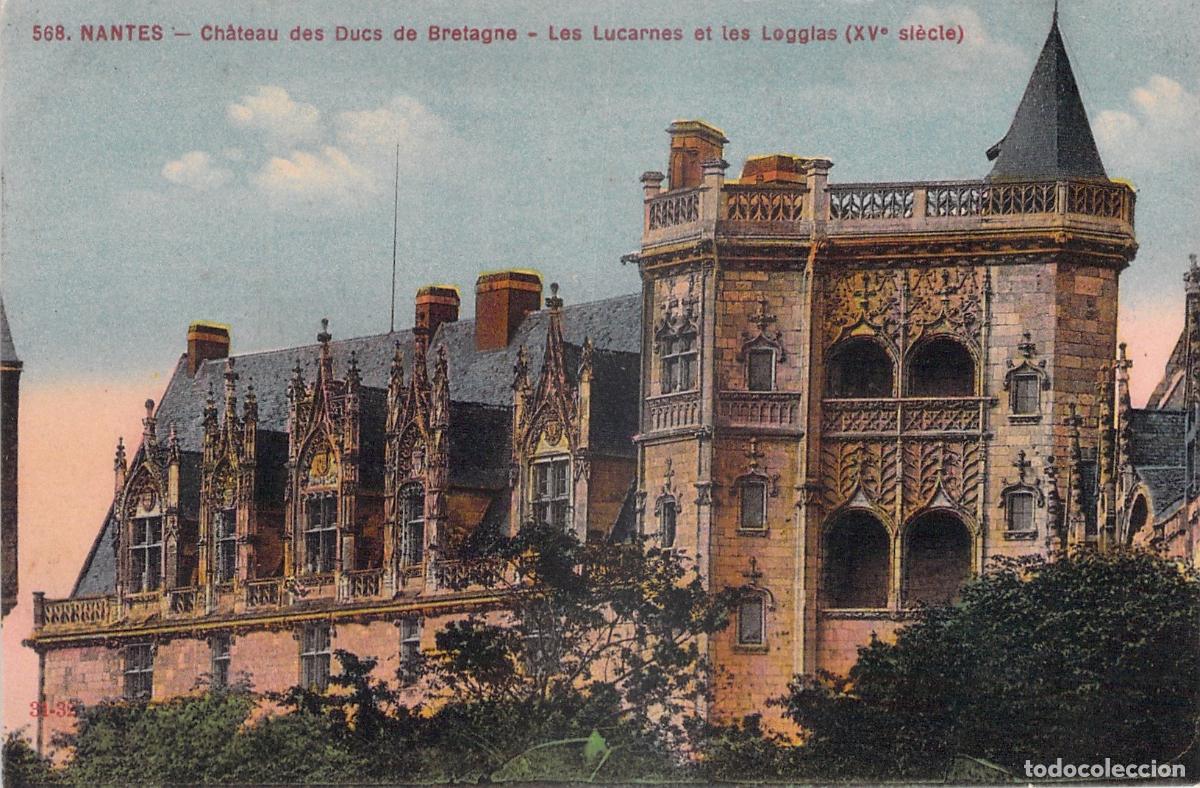 Postales: Postal Castillo de los Duques de Breta&ntilde;a en Nantes