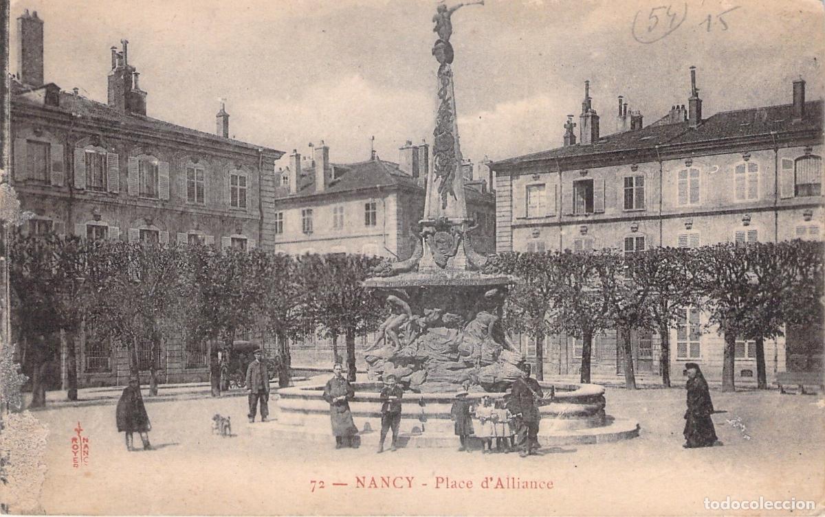 Cartoline: Postal de Place d'Alliance en Nancy, Francia