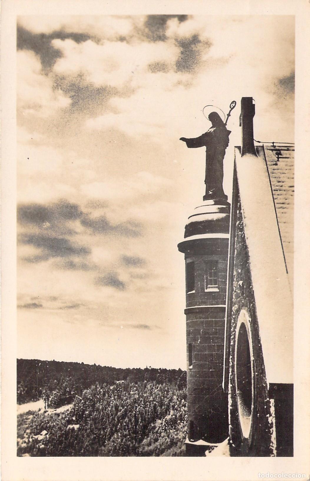 Cartoline: Postal de Mont Sainte-Odile, Francia, Convento y Escultura