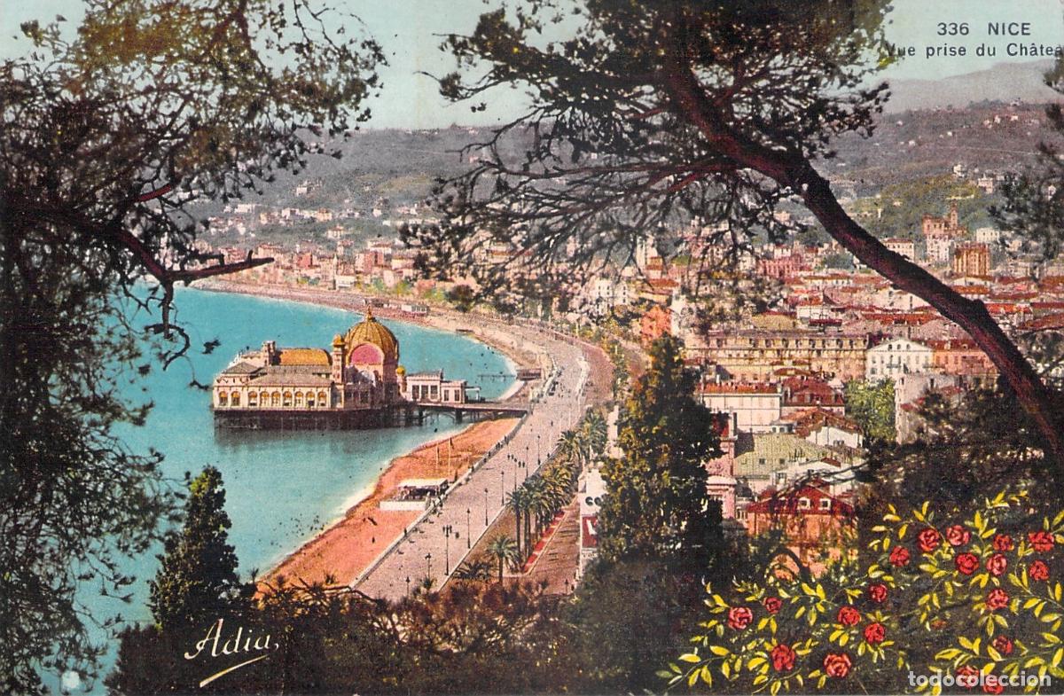 Cartoline: Postal de Niza, vista desde el Castillo, Francia