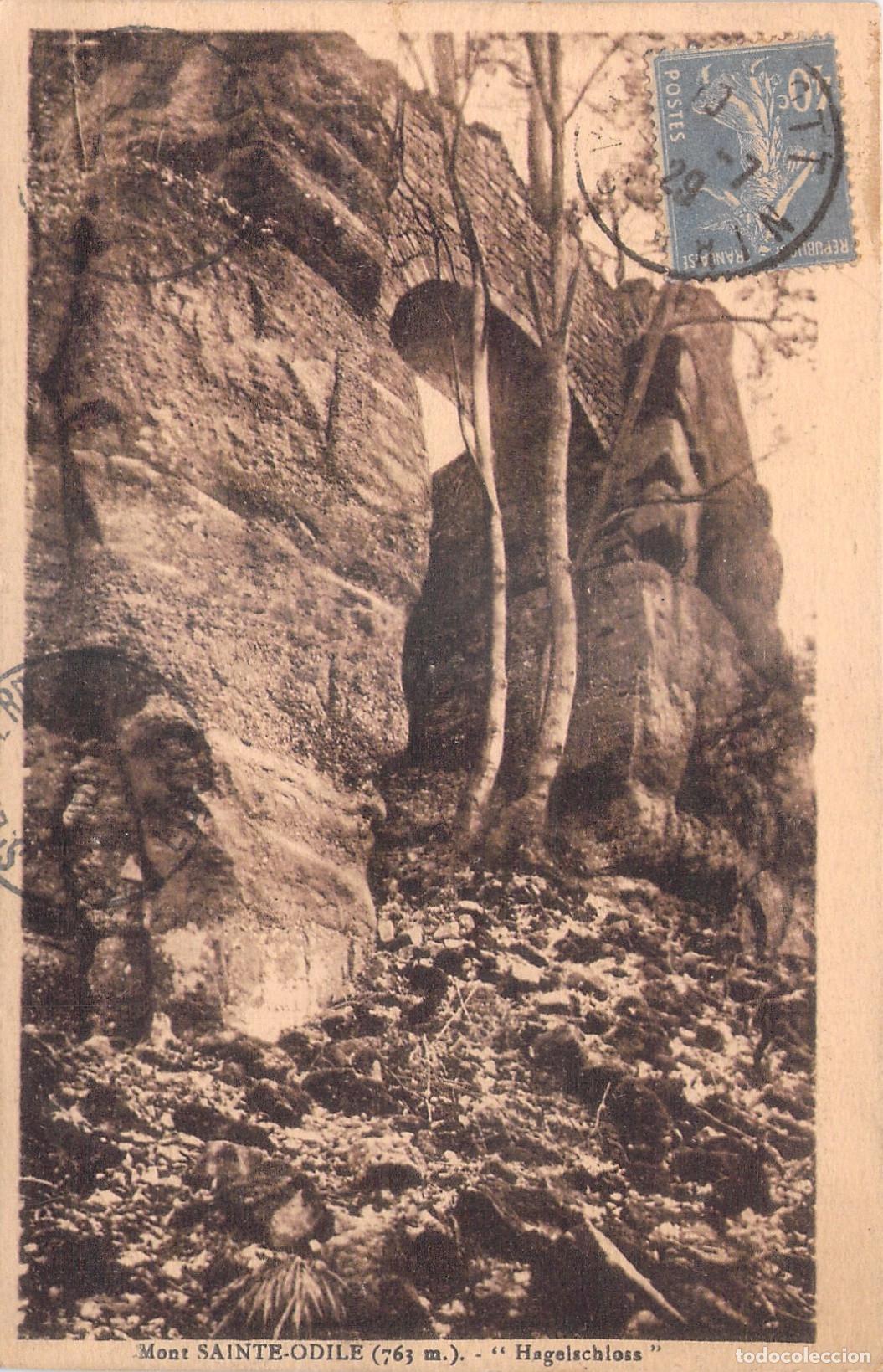 Cartoline: Postal de las ruinas del Hagelschloss en Mont Sainte-Odile, Alsacia
