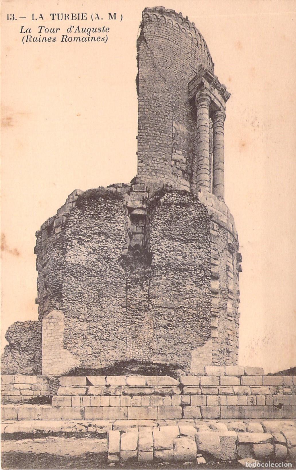 Postales: Postal de las Ruinas del Trofeo de Augusto en La Turbie, Francia