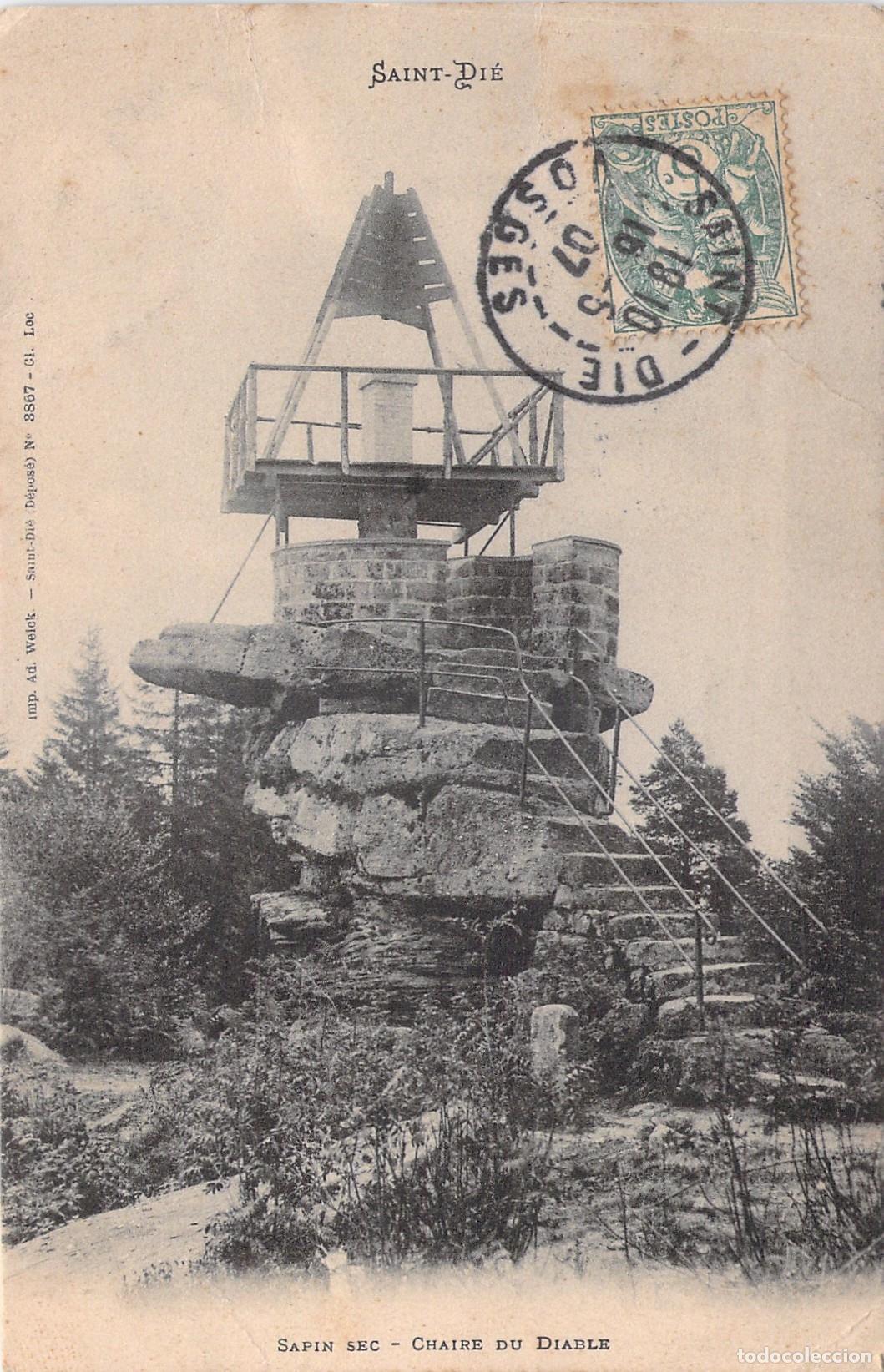 Postales: Postal de Chaire du Diable en Saint-Di&eacute;