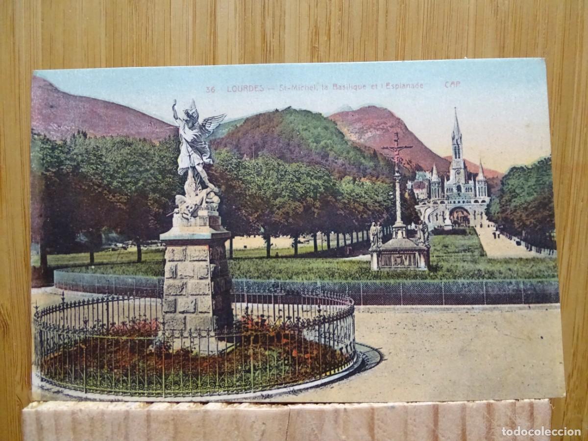 Postais: TARJETA POSTAL. 36 LOURDES.-ST.MICHEL, LA BASILIQUE ET L'ESPLANADE.CAP