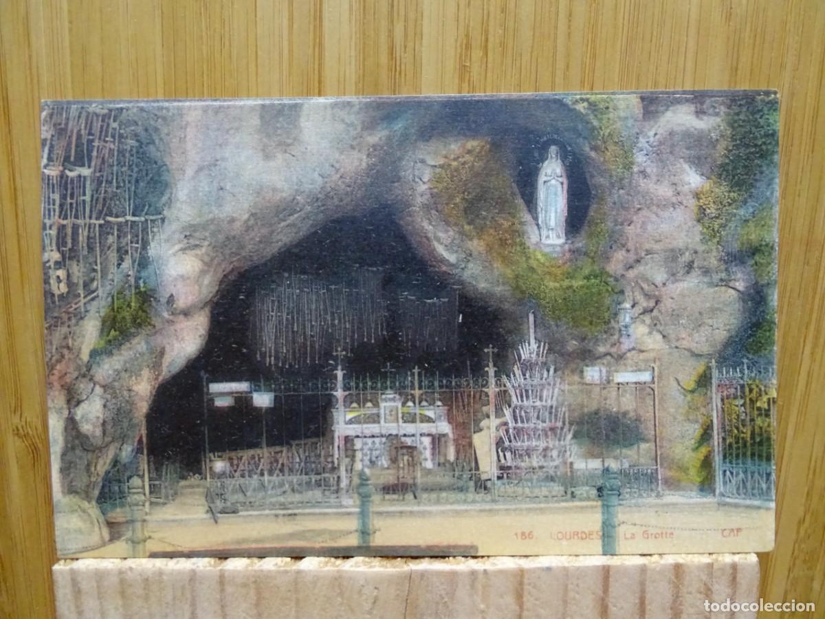 Postais: TARJETA POSTAL.186. LOURDES.LA GROTTE. CAP