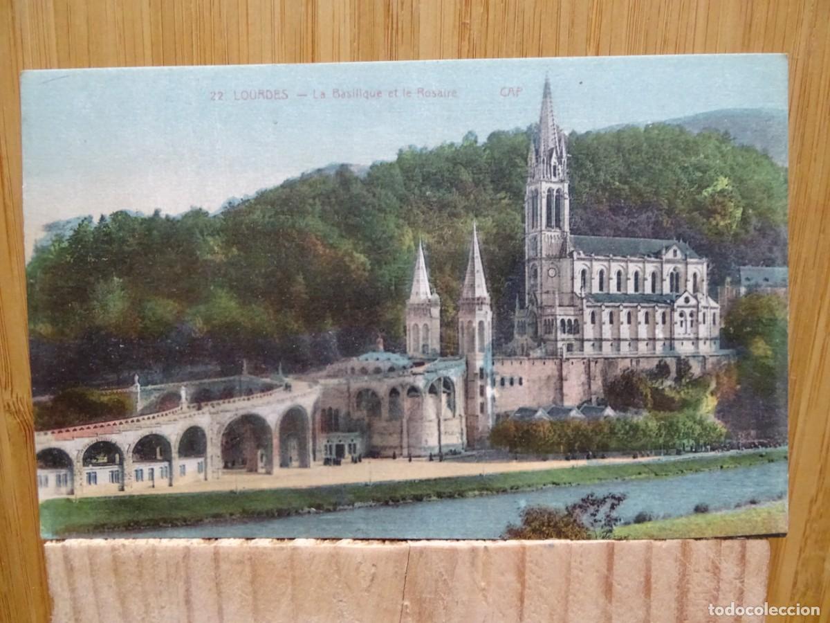 Postais: TARJETA POSTAL.22 LOURDES .-LA BASILICA Y EL ROSARIO. CAP
