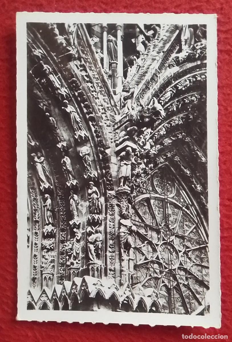 Postales: POSTAL POSTKARTE CARTE POSTALE FRANCIA CATH&Eacute;DRALE DE REIMS EPERON NORD DU GRAND PORTAIL CATEDRAL...