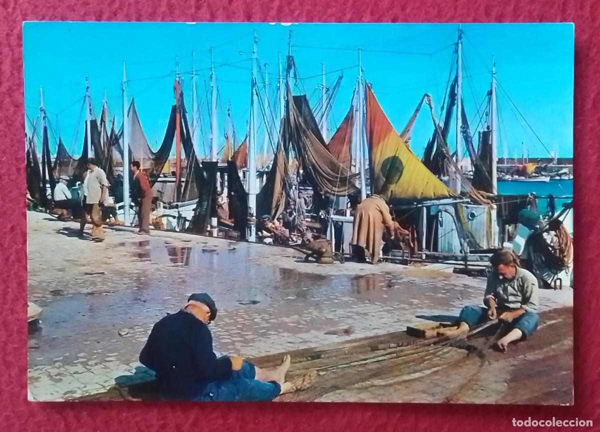 Postales: POSTAL CARTOLINA IMPRESA EN ITALIA ROTALCOLOR R. 126 PUERTO ? PESCADORES ARREGLANDO REDES FISHERMEN.