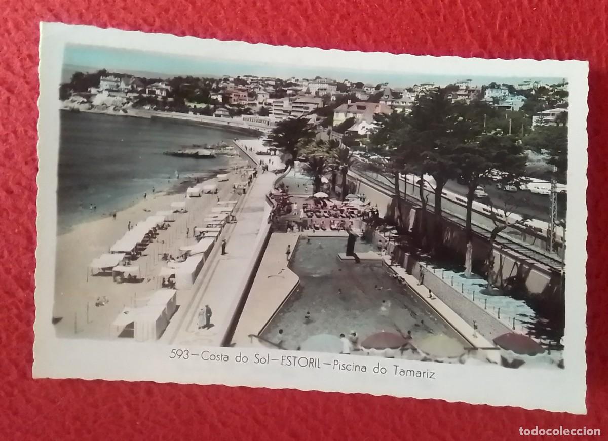 Postkarten: POSTAL CARTE POSTALE BILHETE COSTA DEL DO SOL ESTORIL PORTUGAL PISCINA DE TAMARIZ PISICINE POSTKARTE