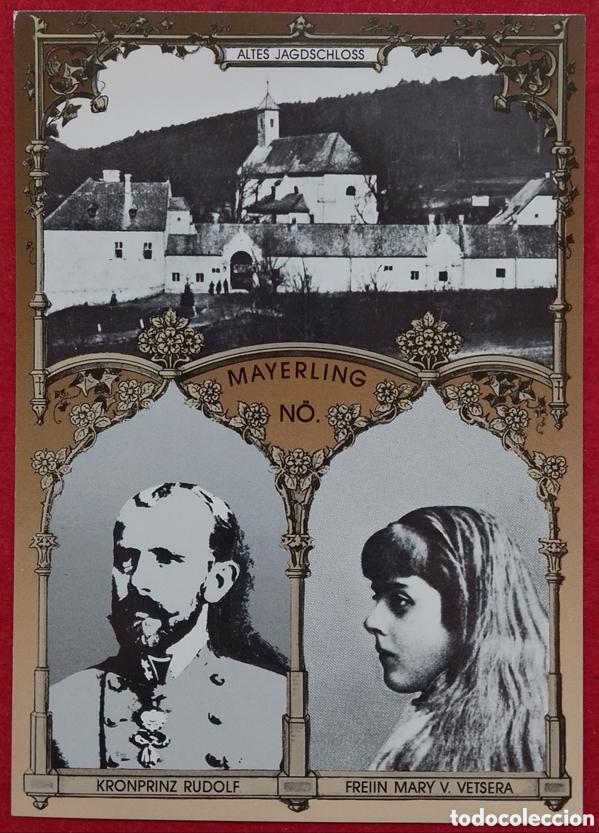 Cartes Postales: Postal familia real Tragedia de Mayerling - Archiduque Rodolfo de Austria y Mar&iacute;a Vetsera