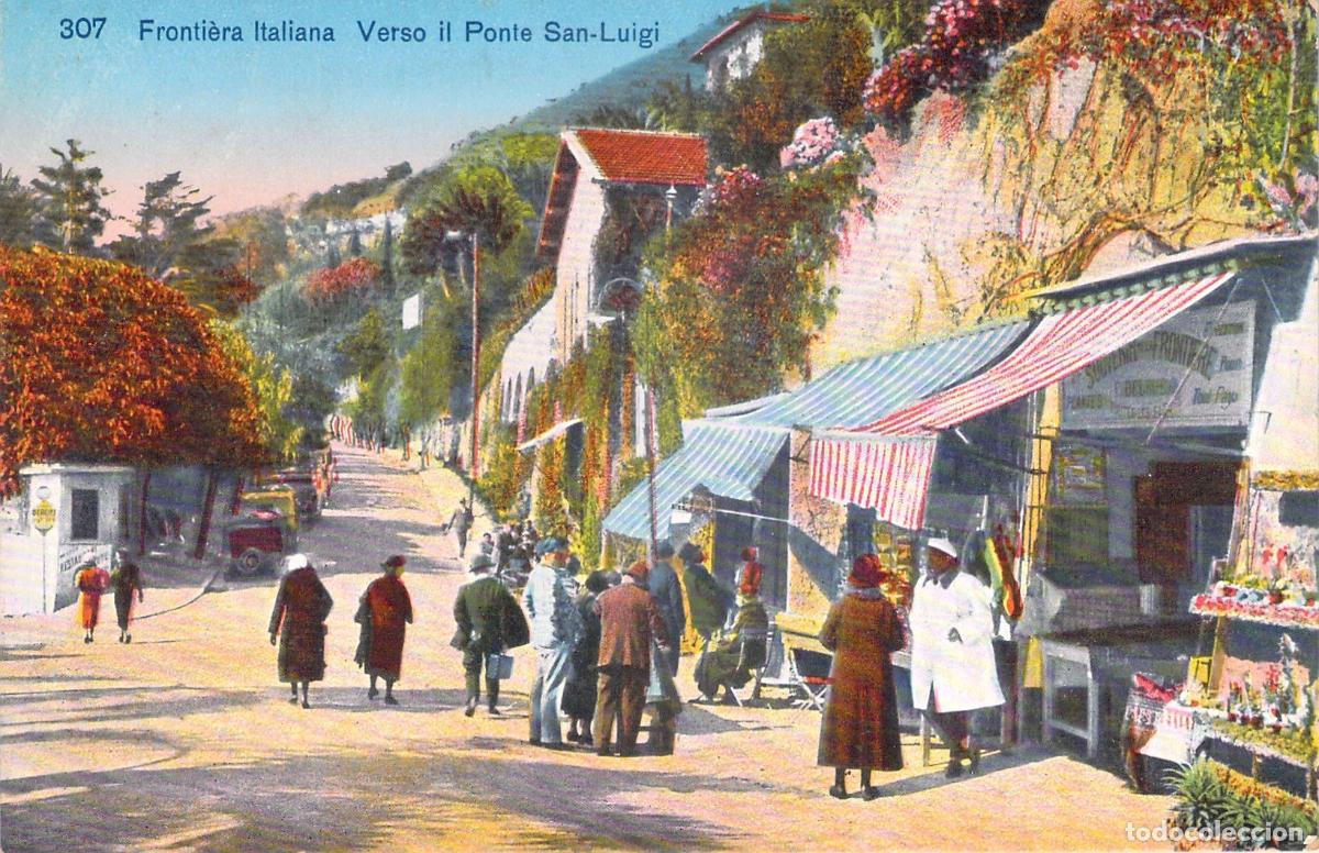 Cartoline: Postal de la Frontera Italiana hacia el Puente San Luigi