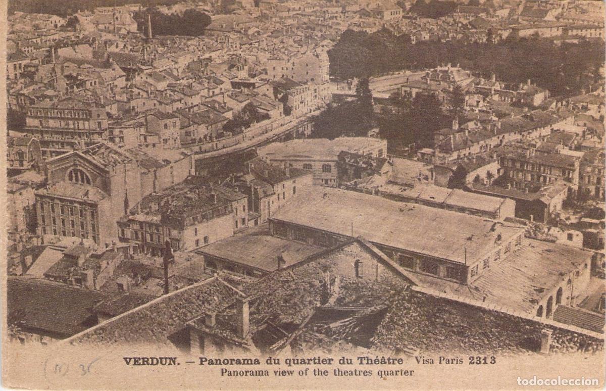 Cartoline: Postal de Verdun Panorama del Barrio del Teatro